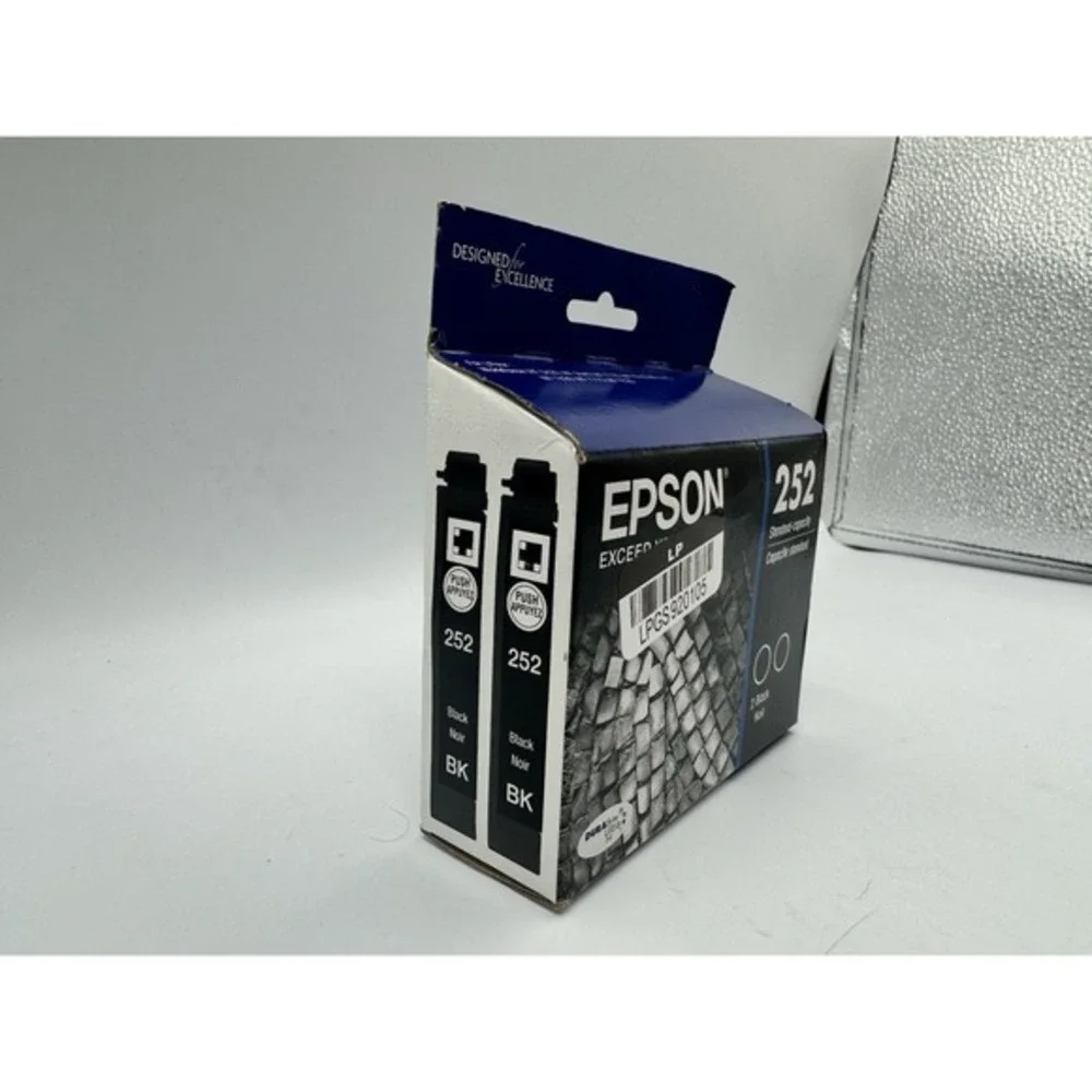 Genuine Epson 252 Black Ink Cartridges Sealed